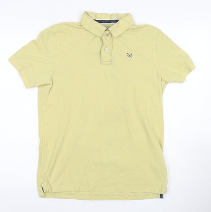 Crew Clothing Men's Beige Cotton Polo M - Logo Accent
