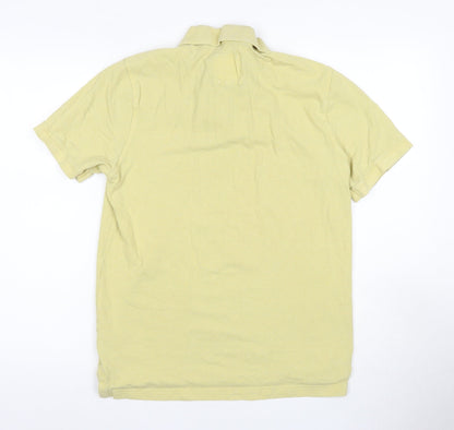 Crew Clothing Men's Beige Cotton Polo M - Logo Accent