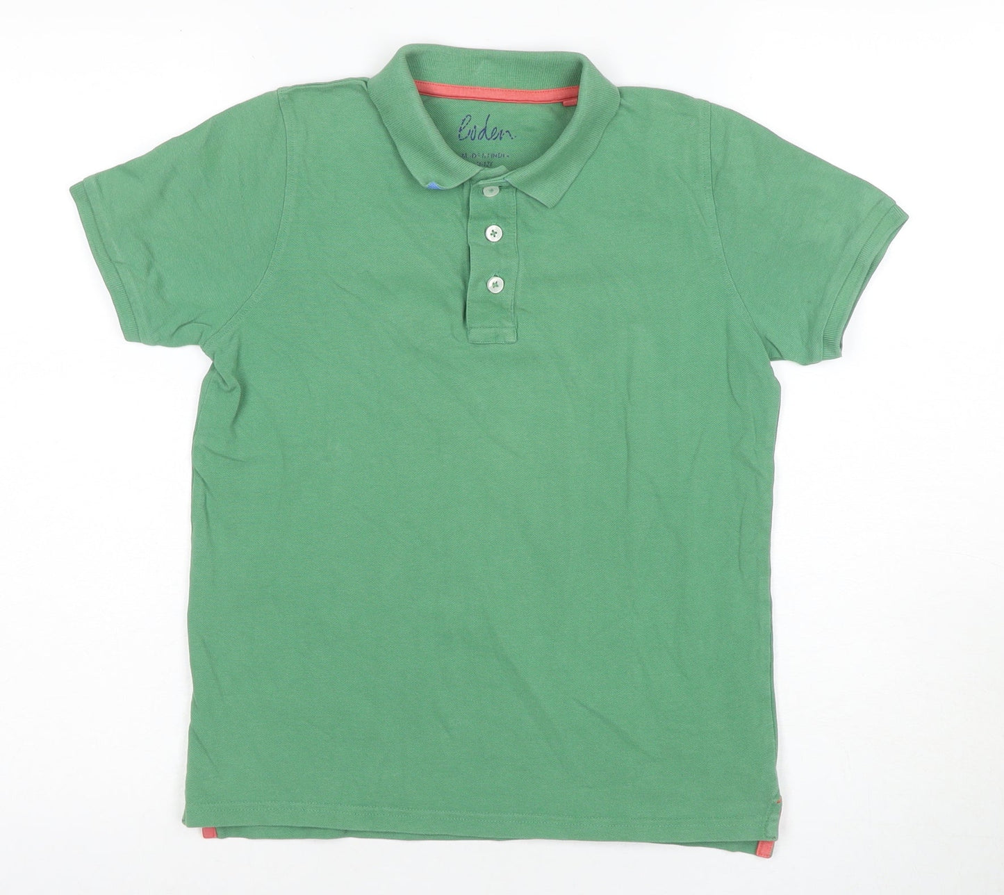 Eden Boys Green Polo Shirt - 12-13 Years - Casual Short Sleeve