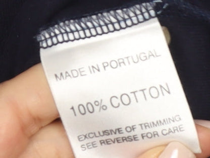 Puma Men's Blue Cotton Logo T-Shirt Size S