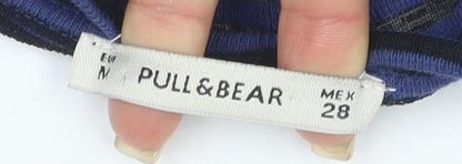 Unisex Adults UK Size 0 Pull&Bear Blue  T-Shirt