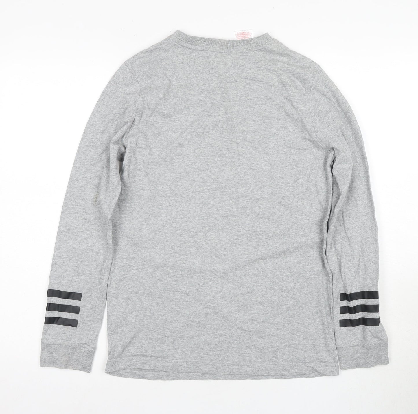 Unisex Adults UK Size 8 adidas Grey Jersey T-Shirt
