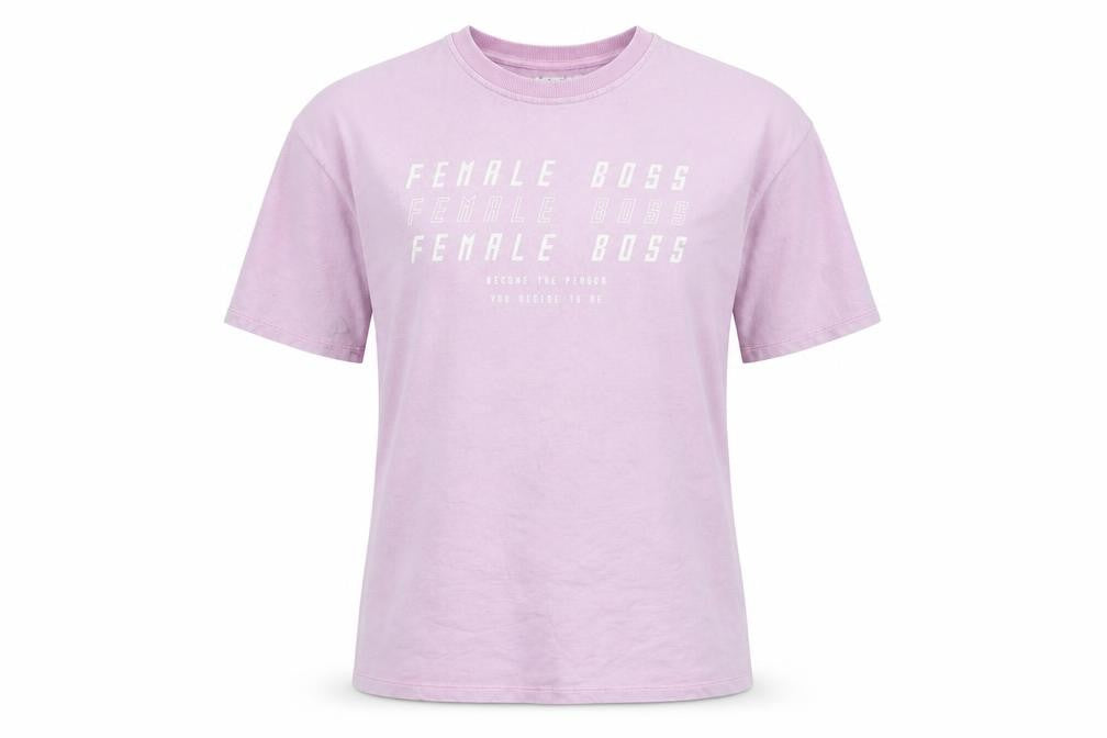 Womens UK Size 8 Bershka Pink Basic T-Shirt