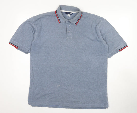 Springfield Men's Blue Polo Shirt XL