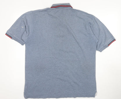 Springfield Men's Blue Polo Shirt XL