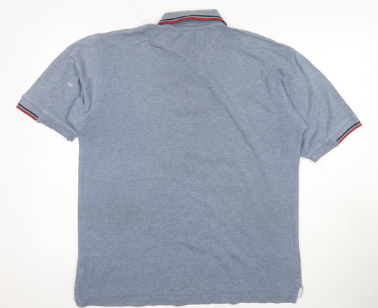 Springfield Men's Blue Polo Shirt XL