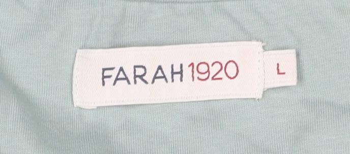 Mens UK Size L Farah 1920 Green  T-Shirt