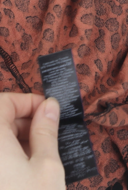 Next Women's Brown Animal Print Dress Size 12T