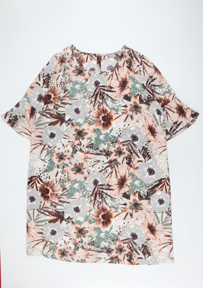 Damart Women's Multicoloured Floral Shift Dress UK 26