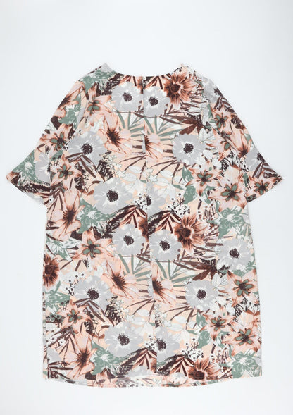 Damart Women's Multicoloured Floral Shift Dress UK 26