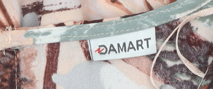 Damart Women's Multicoloured Floral Shift Dress UK 26