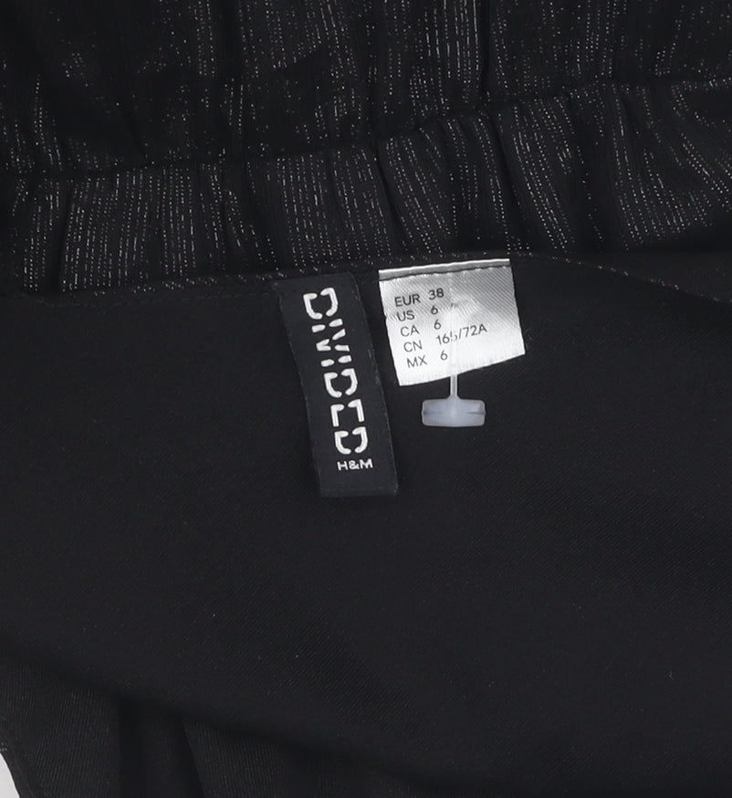 H&M Women Black Jumpsuit Size 10 V-Neck Sleeveless