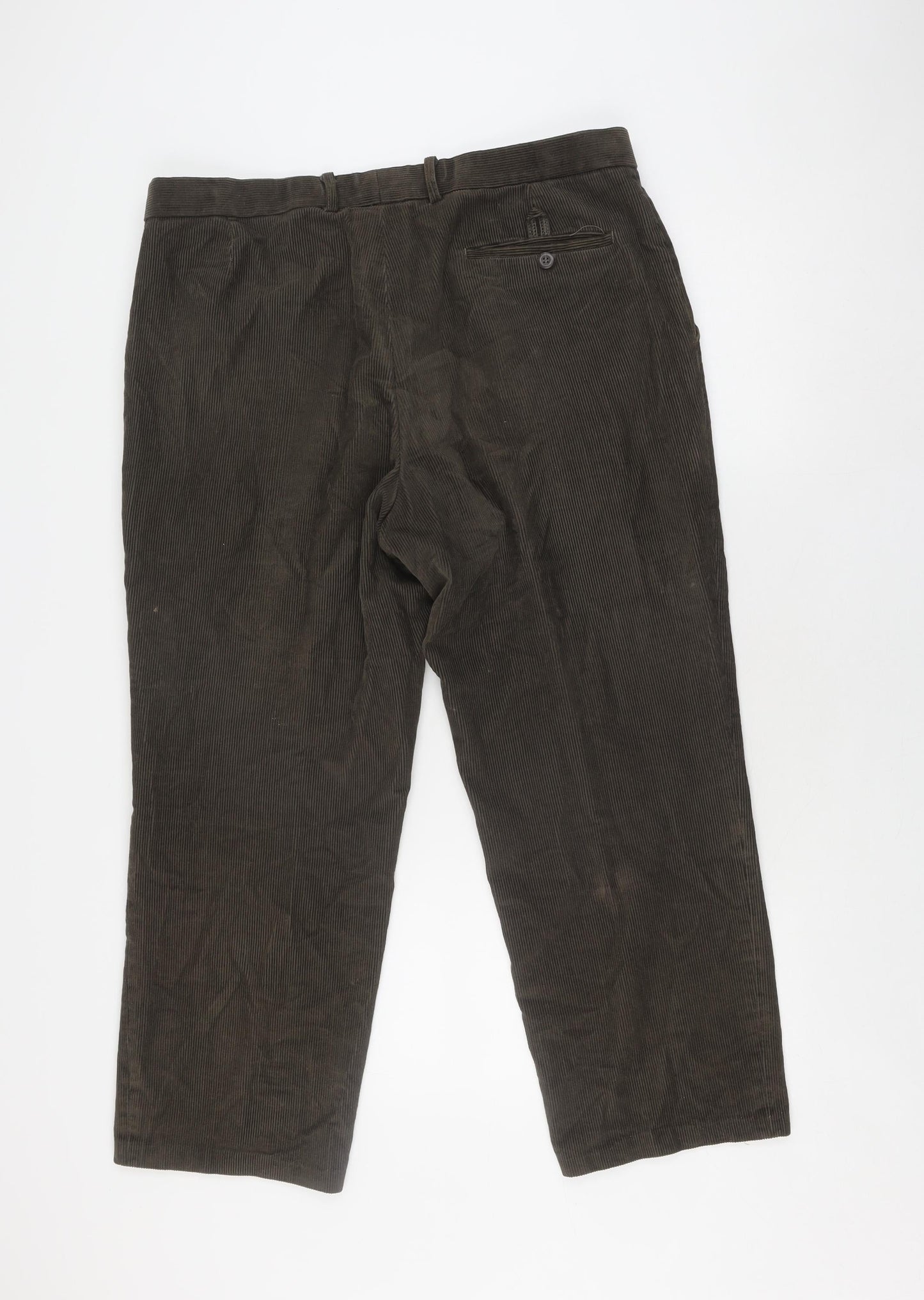 Marks and Spencer Men's Brown Corduroy Dress Pants