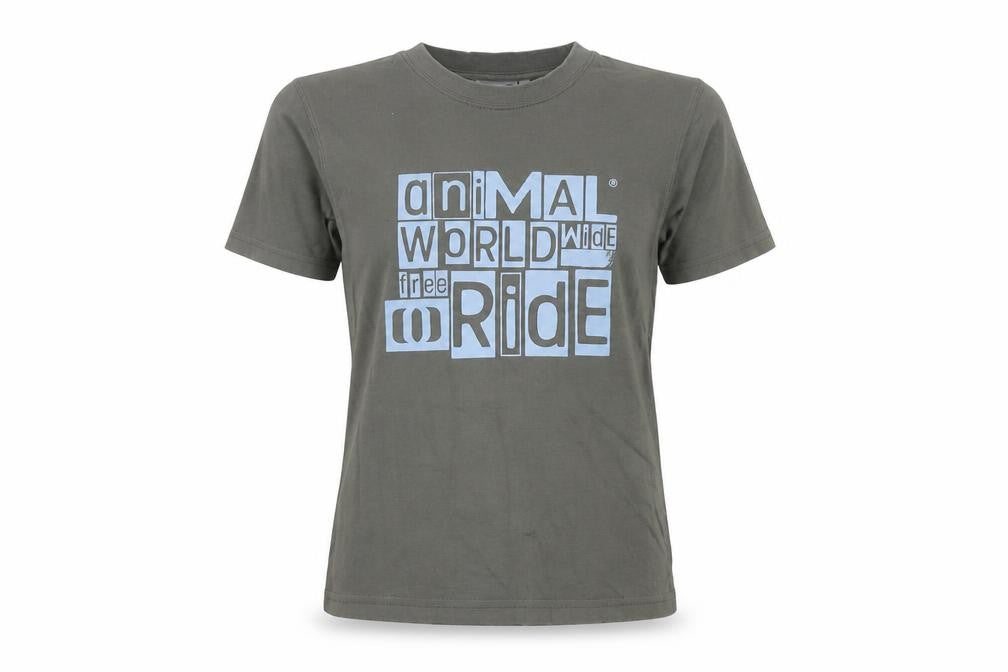 Unisex Adults UK Size XS Animal Grey Jersey T-Shirt
