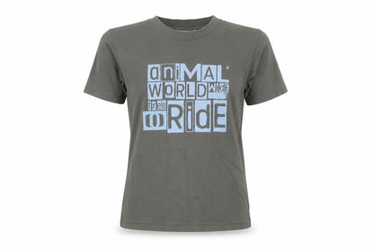 Unisex Adults UK Size XS Animal Grey Jersey T-Shirt