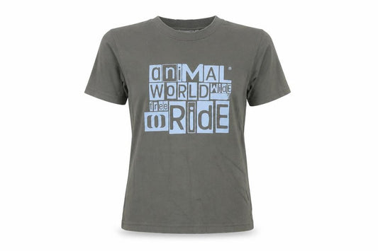 Unisex Adults UK Size XS Animal Grey Jersey T-Shirt