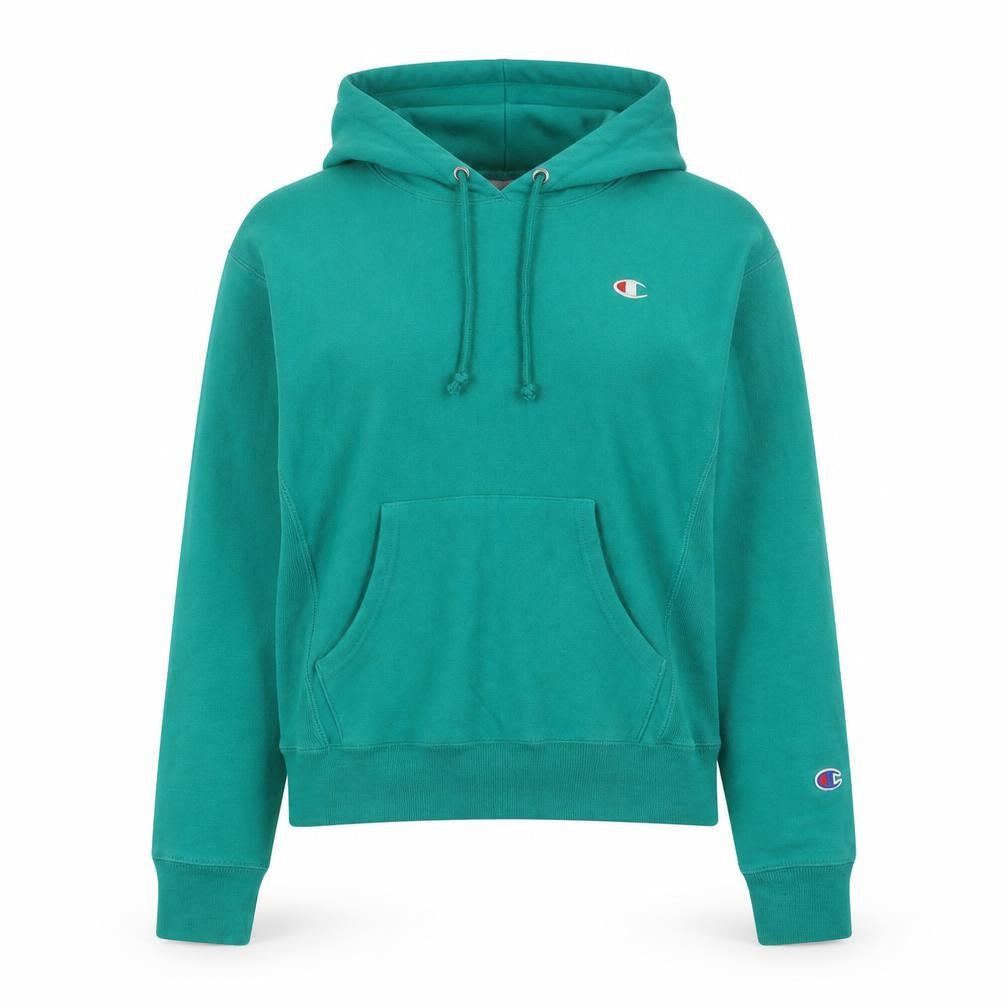 Womens UK Size S Champion Green Pullover Hoodie