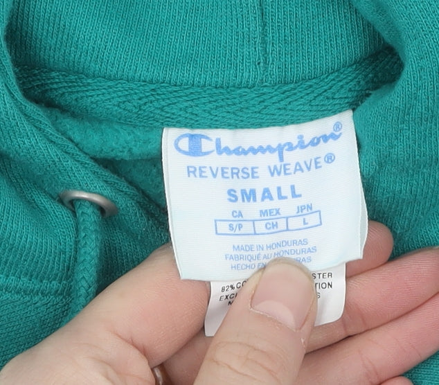 Champion Women's Green Small Hoodie with Logo