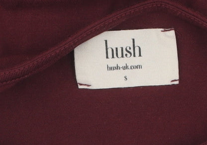 Hush Women's Red Basic T-Shirt Size S Round Neck