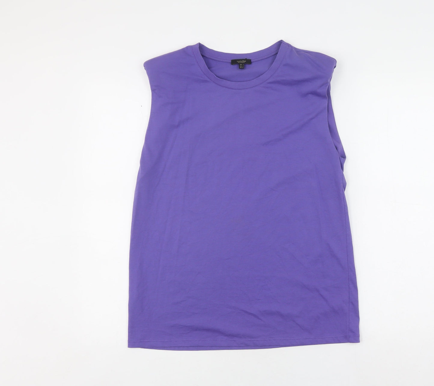 Womens UK Size S Massimo Dutti Purple Basic Tank