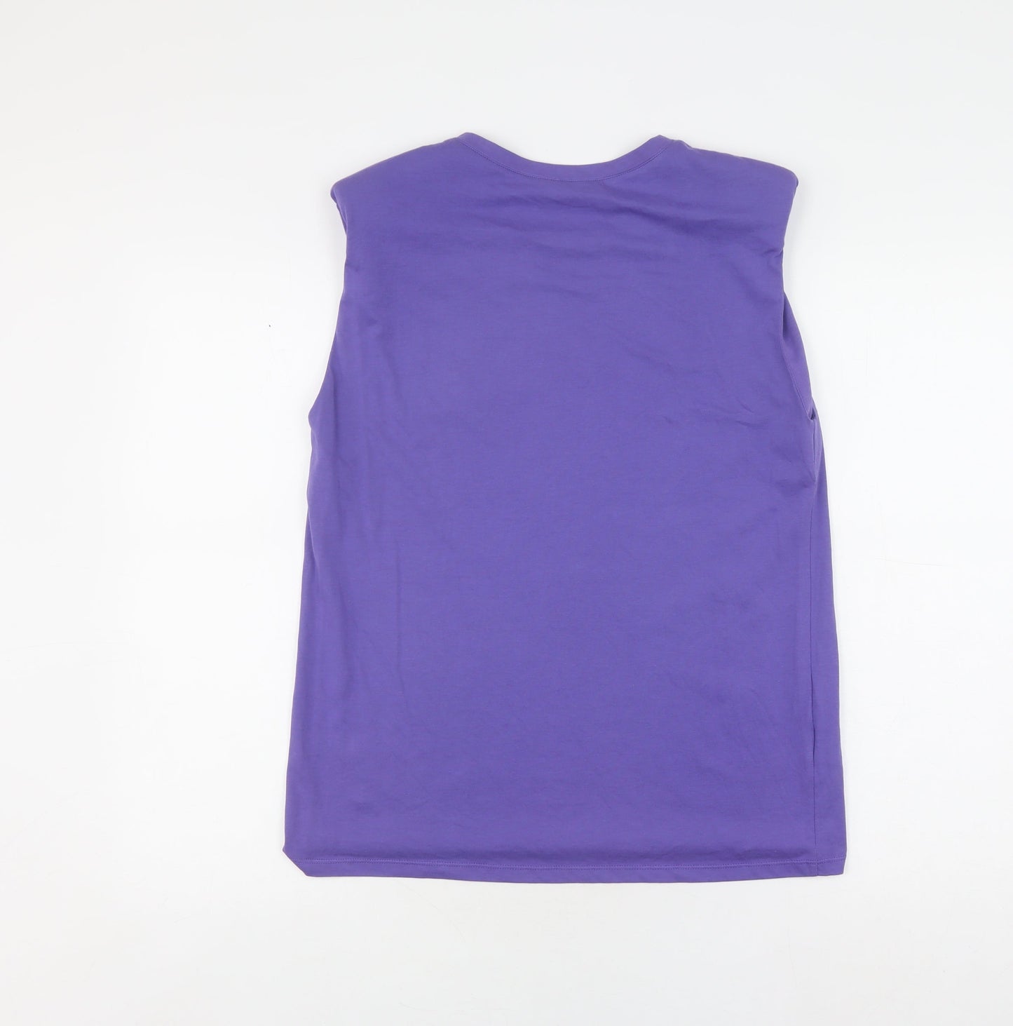 Womens UK Size S Massimo Dutti Purple Basic Tank