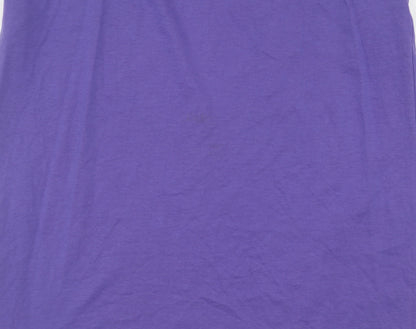 Womens UK Size S Massimo Dutti Purple Basic Tank