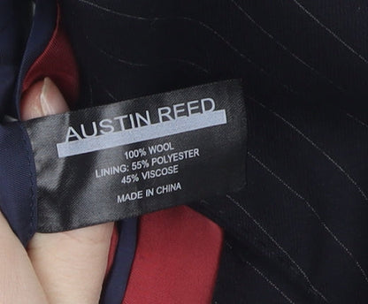 Austin Reed Men's Black Striped 42R Suit Jacket
