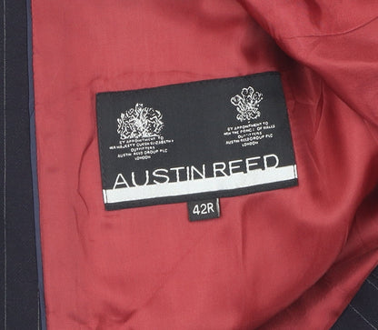 Austin Reed Men's Black Striped 42R Suit Jacket