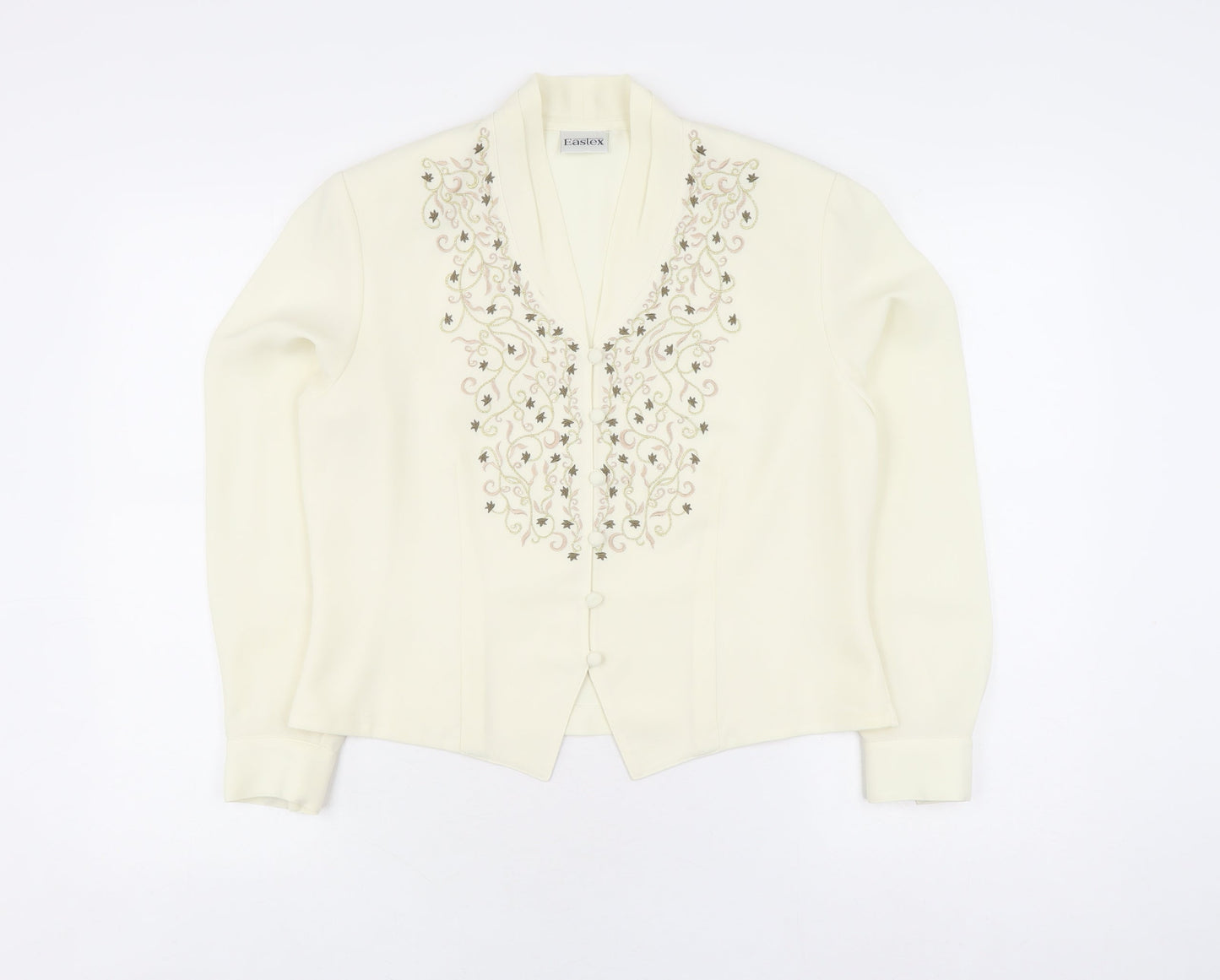 Womens UK Size 12 Eastex Ivory Tunic Blouse