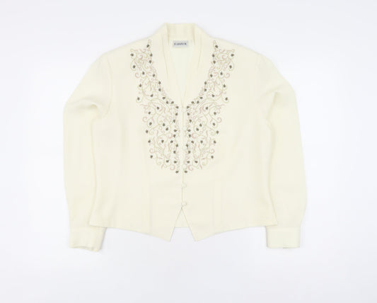 Womens UK Size 12 Eastex Ivory Tunic Blouse
