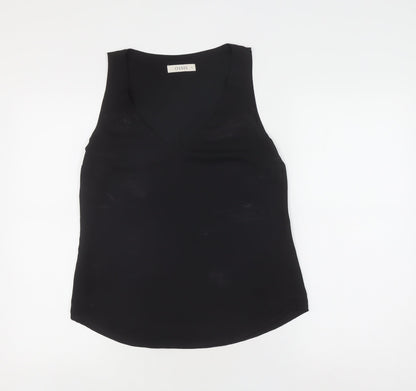 Womens UK Size 8 Oasis Black Basic Tank
