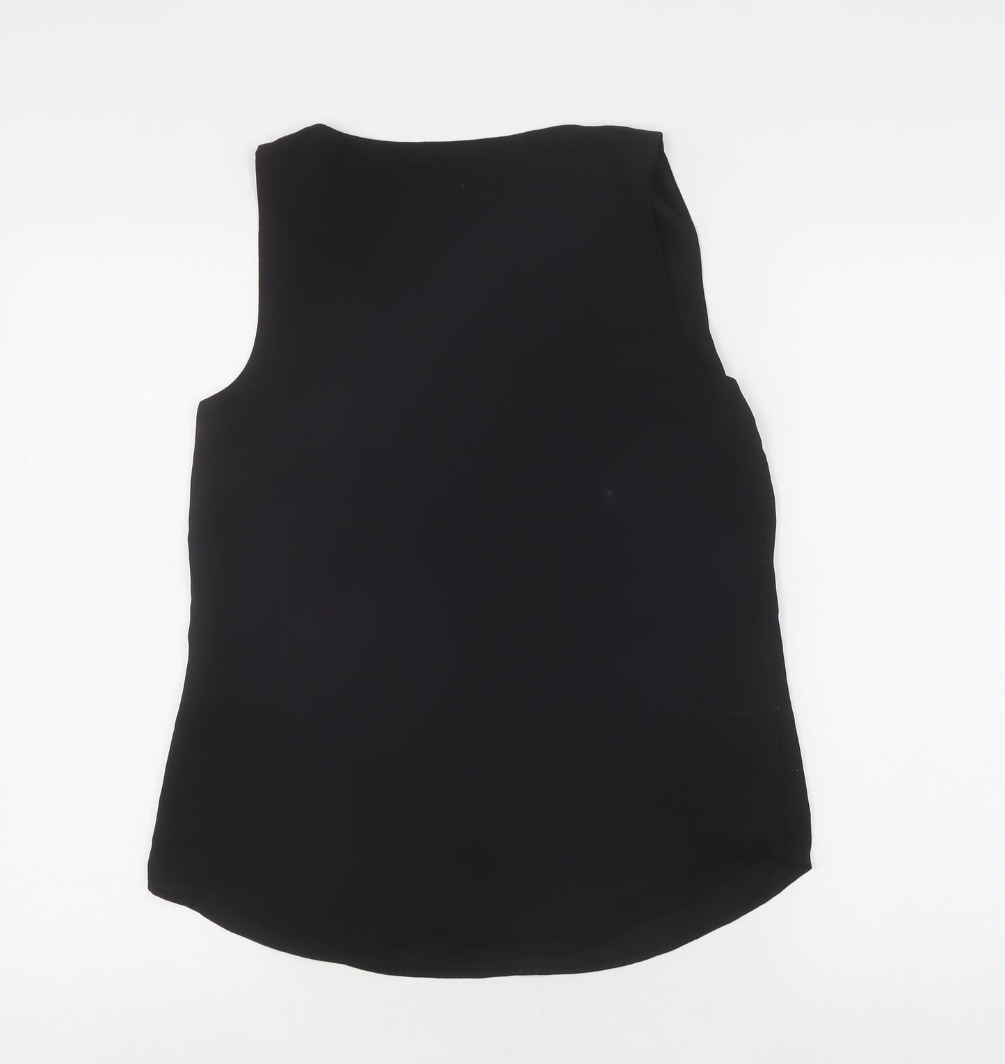 Womens UK Size 8 Oasis Black Basic Tank