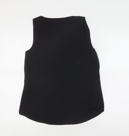 Womens UK Size 8 Oasis Black Basic Tank