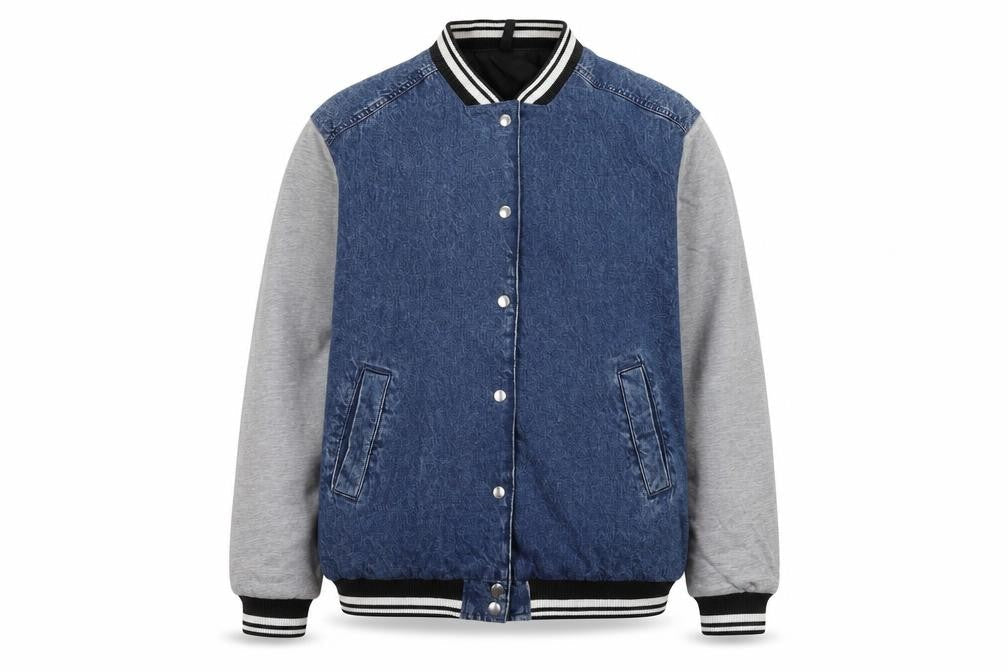 Mens UK Size S Divided Multicoloured Varsity Jacket