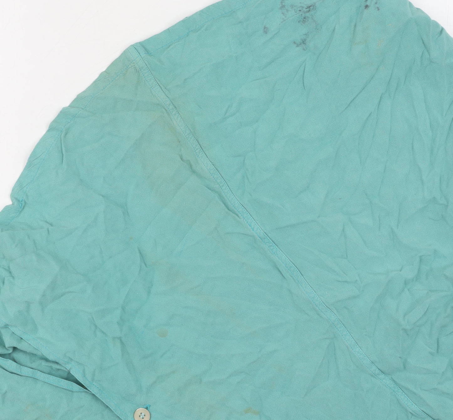 French Connection Women's Green Cotton Dress, M, Sleeveless