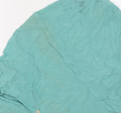 French Connection Women's Green Cotton Dress, M, Sleeveless