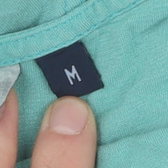 French Connection Women's Green Cotton Dress, M, Sleeveless