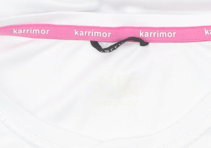 Karrimor Womens White T-Shirt Size 12 Regular Fit