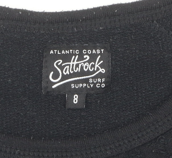 Womens UK Size 8 Saltrock Black Pullover Jumper