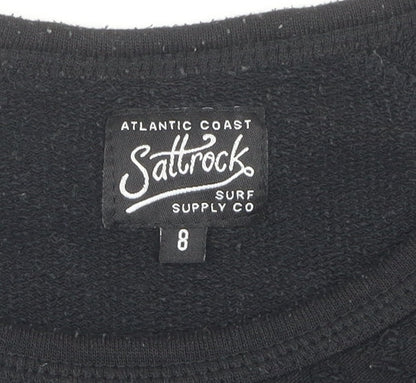 Womens UK Size 8 Saltrock Black Pullover Jumper