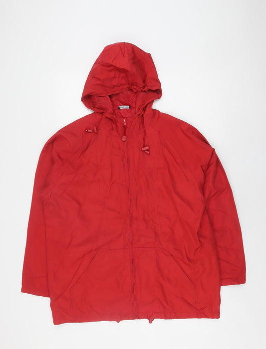 Womens UK Size 12 Dunnes Stores Red Basic Jacket