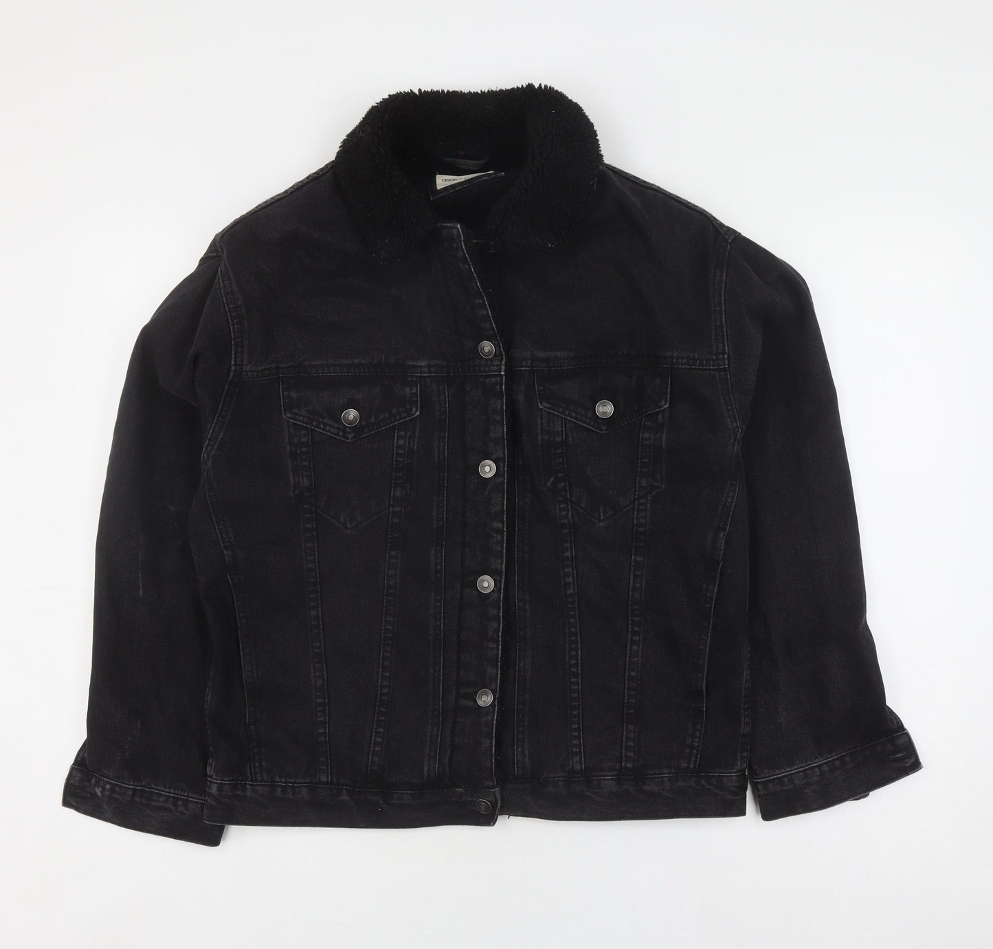 Womens UK Size 10 ASOS Black Denim Jacket