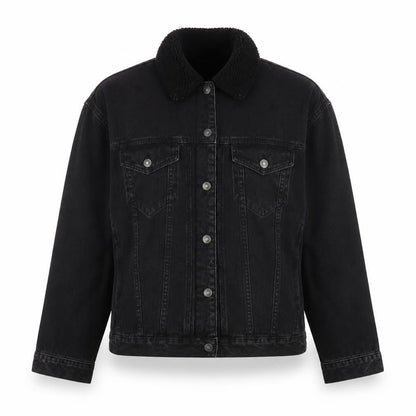 Womens UK Size 10 ASOS Black Denim Jacket