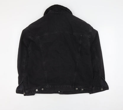 Womens UK Size 10 ASOS Black Denim Jacket
