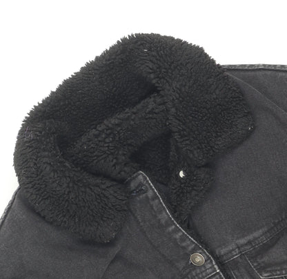 Womens UK Size 10 ASOS Black Denim Jacket