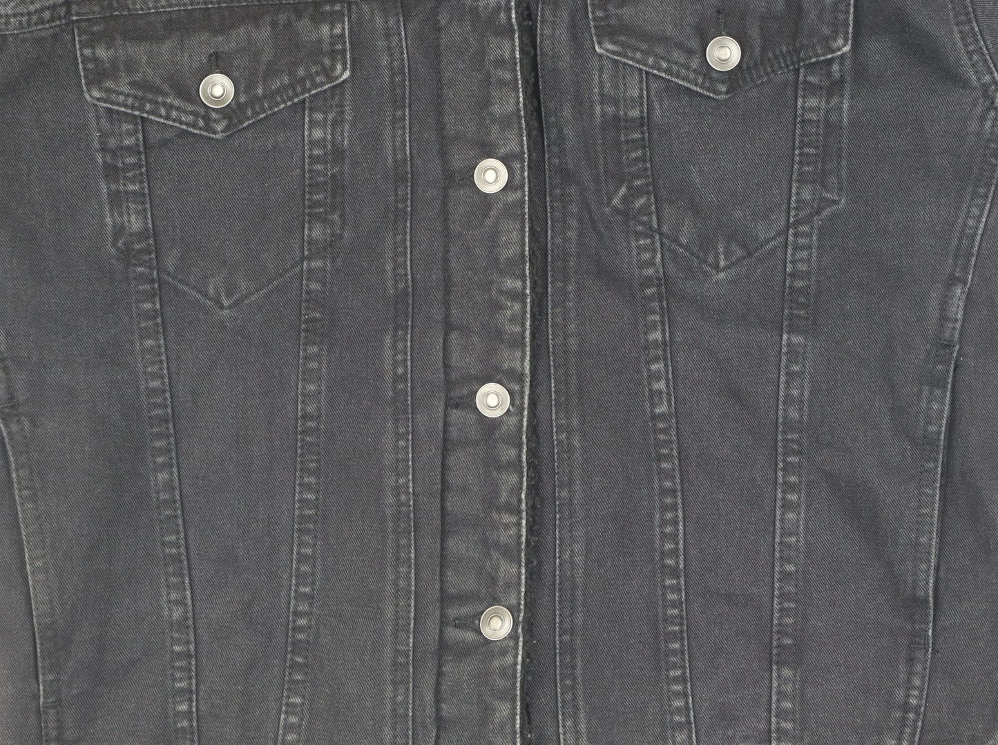 Womens UK Size 10 ASOS Black Denim Jacket