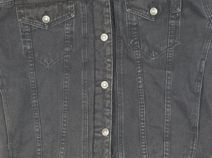 Womens UK Size 10 ASOS Black Denim Jacket