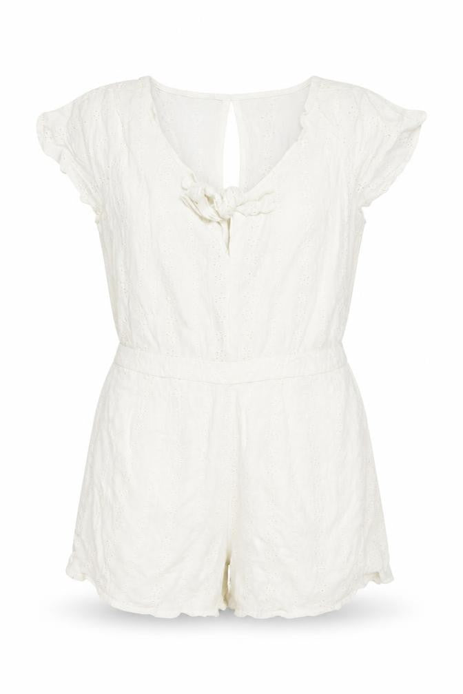 Womens UK Size M Hollister One-Piece White Playsuit