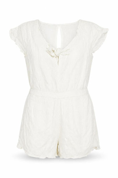 Womens UK Size M Hollister One-Piece White Playsuit