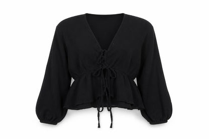 Womens UK Size 10 ASOS Black  Blouse